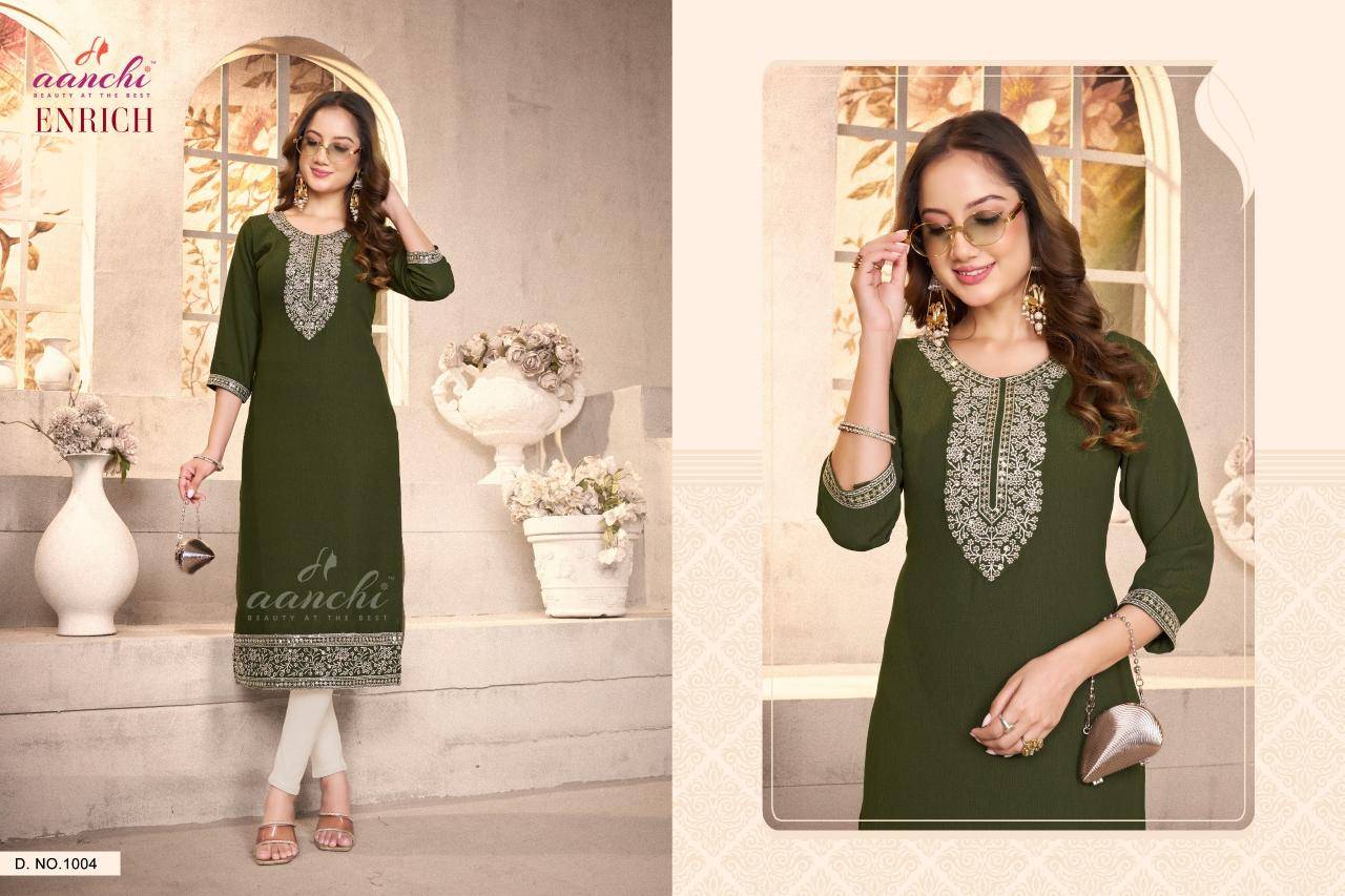 Aanchi enrich Designer Kurti wholesale suppliers